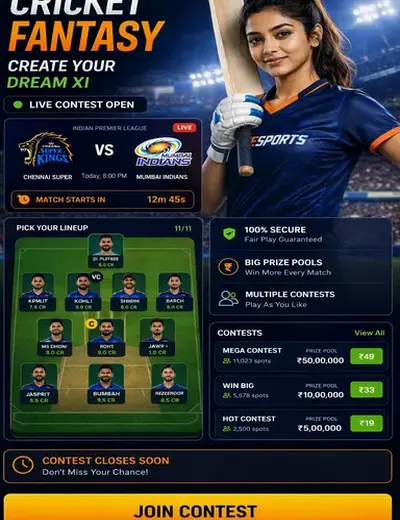 Primer (prime r bet) fantasy cricket & matchday visual 3